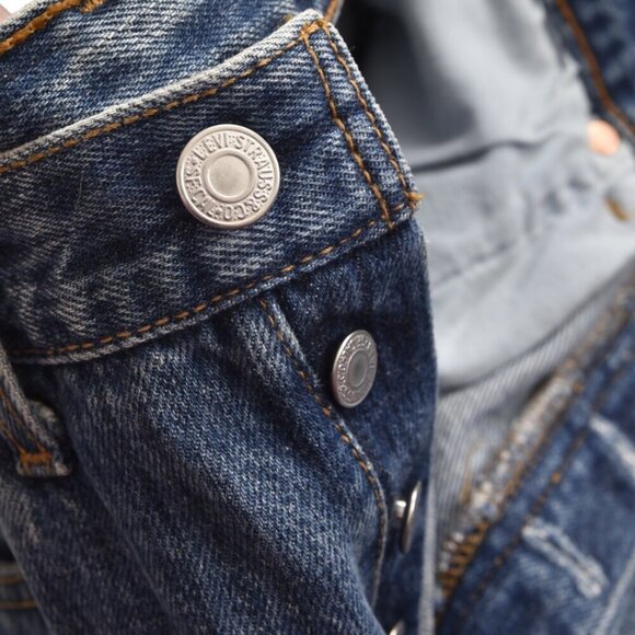 Vintage 90's Levi's 501 Jeans High Waist Straight Leg Blue Size 29 - Picture 6 of 10